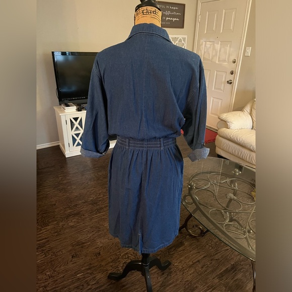 80’s Vintage Denim Dress - Picture 6 of 11